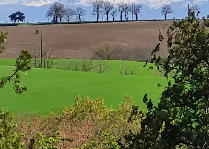 Château La Bordette 15mn Toulouse Vue Pyrénées, Piscine