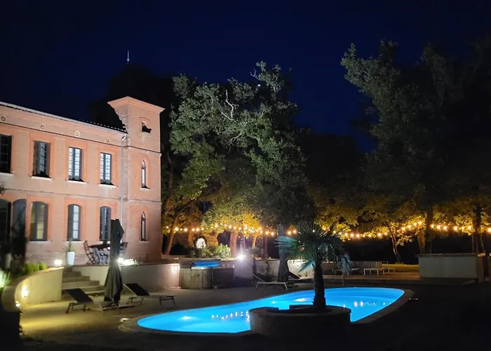 Château La Bordette 15mn Toulouse Vue Pyrénées, Piscine Clermont-le-Fort